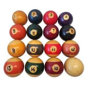 16 cue billiards pool ball set aramith premier belgium belgian